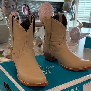 Women’s Beige Western Ankle Boots - Brand